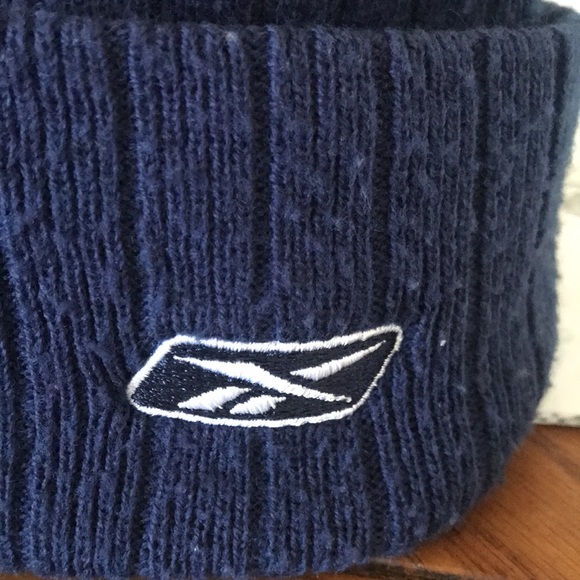 REEBOK & NFL•”ON FIELD” VINTAGE• Men’s •Dallas Cowboys Beanie• Navy & White - Picture 9 of 14